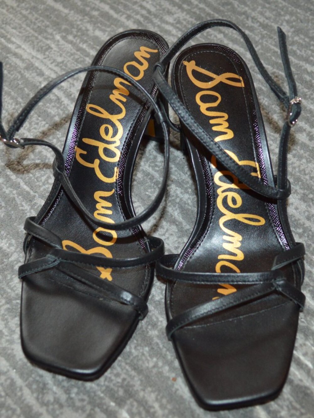 Sam Edelman Emmie Strappy Heels in Black Size 7